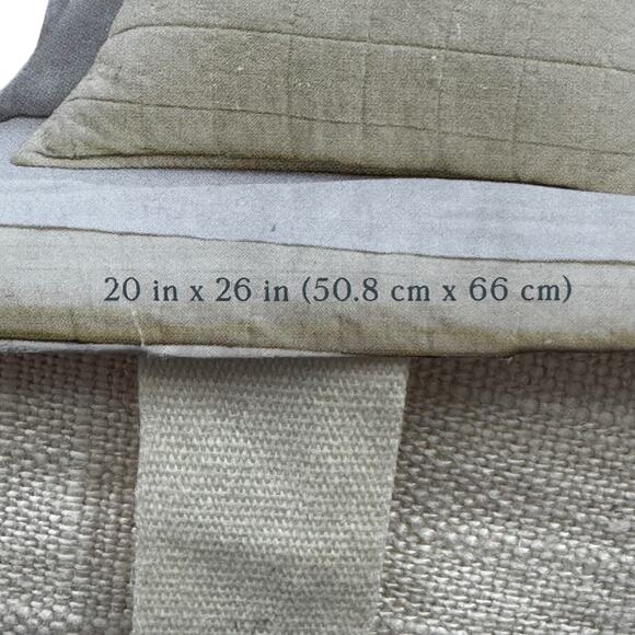 NWT Casaluna Heavyweight Linen Blend Pillow Sham Standard Size Neutral Bedding - Picture 3 of 6